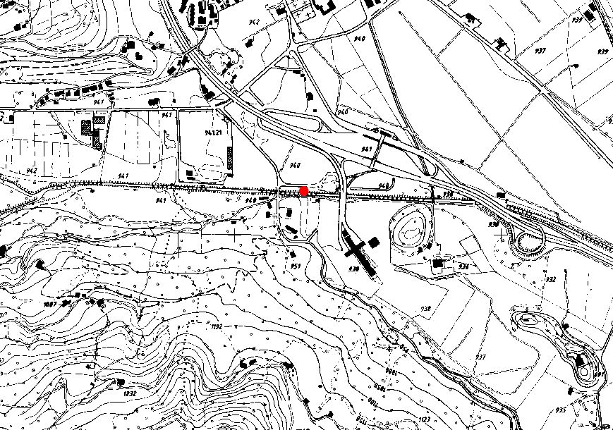 Technical map: Gauging station MAREITERBACH BEI STERZING