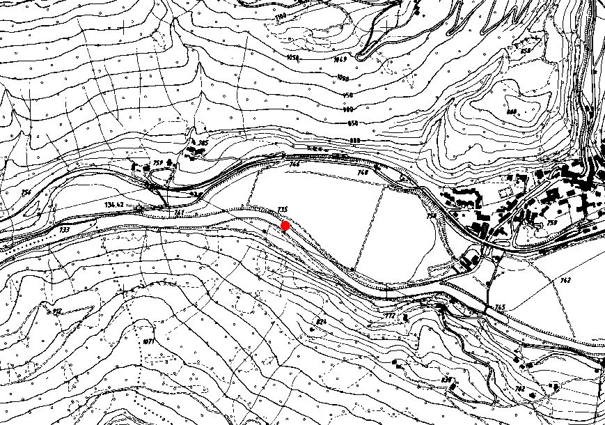 Technical map: Gauging station RIENZ BEI VINTL