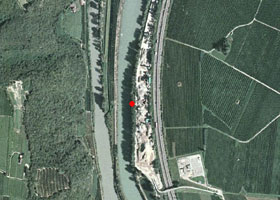 Technische Karte: Pegelstation EISACK BEI BOZEN SÜD