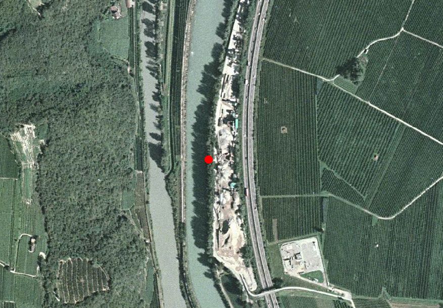 Technische Karte: Pegelstation EISACK BEI BOZEN SÜD