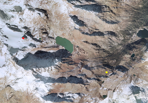 Aerofotografia: Campo neve ULTIMO PIAN DEI CAVALLI
