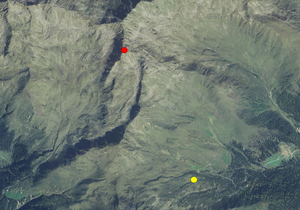 Aerofotografia: Campo neve CASIES MALGA PFINN