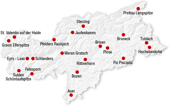 S&uuml;dtirolkarte Meteo