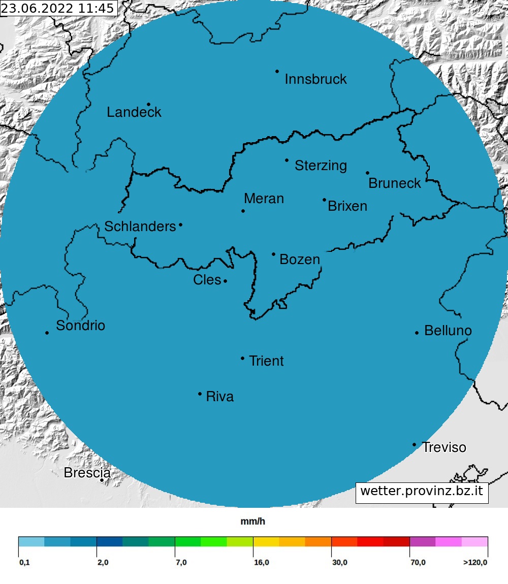 Regenradar Gardasee