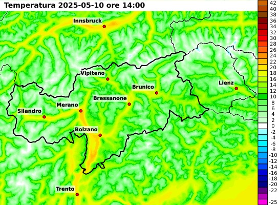 Mappa temperature