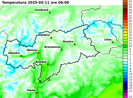 Mappa temperature