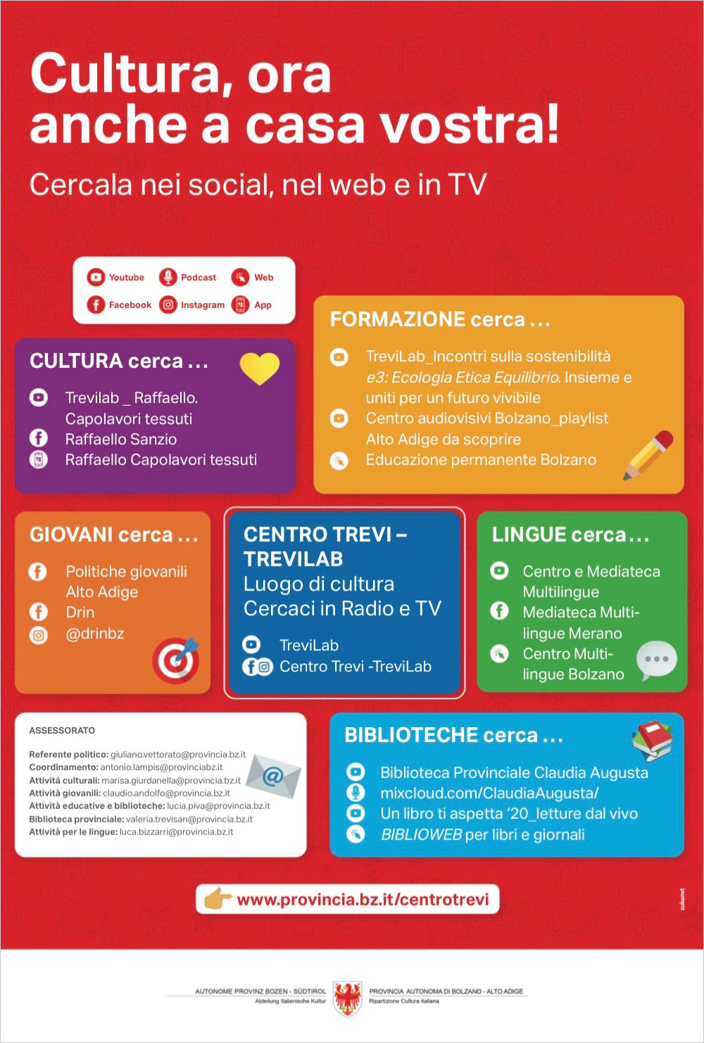 Cultura, ora anche a casa vostra! Cultura, ora anche a casa vostra!