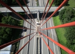 Stahlseile an den Hängebrücken