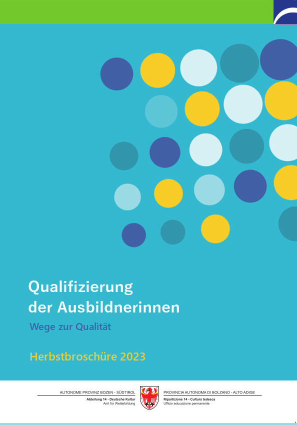 Qualifizierung der Ausbildner*innen - Herbstbroschüre 2023