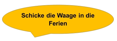 Schicke die Waage in Ferien