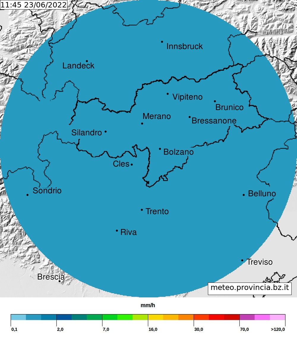 Radar Trentino Alto Adige