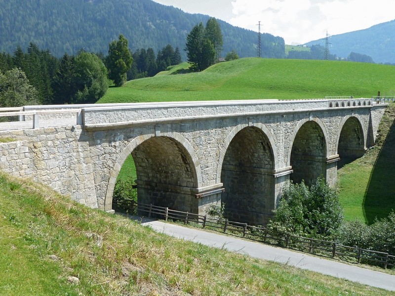 Technisches Denkmal: Niederrasen: Historische Brücke über den Antholzer-Bach, Alois Negrelli (1847)