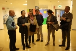 Landesrat Tommasini während des Lokalaugenscheins im Reha-Zentrum in der Fagenstraße in Bozen