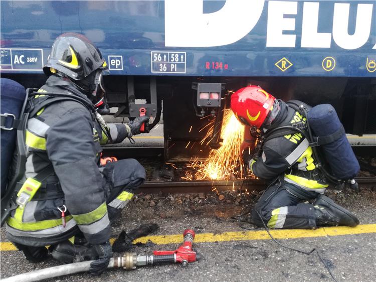 Enstehungsbrand am Bahnhof Bozen