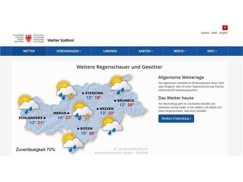 News Zivilschutz Landesverwaltung Autonome Provinz Bozen Sudtirol